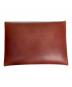 BROWN BROWN (ブラウンブラウン) レザークラッチバッグ レッド：5000円