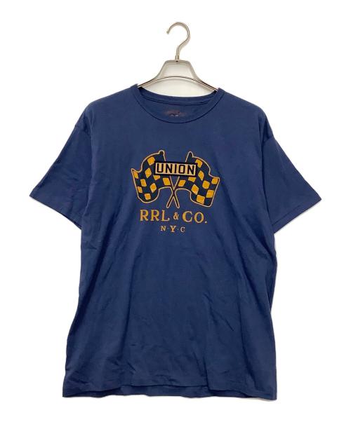 RRL（ダブルアールエル）RRL (ダブルアールエル) 半袖カットソー ブルー サイズ:Lの古着・服飾アイテム