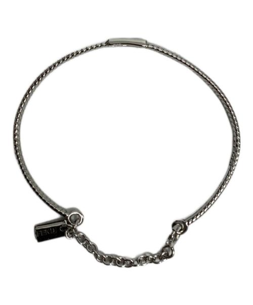 FENDI（フェンディ）FENDI (フェンディ) FFバケットリングチェーン・メタルブレスレット シルバー サイズ:FREEの古着・服飾アイテム
