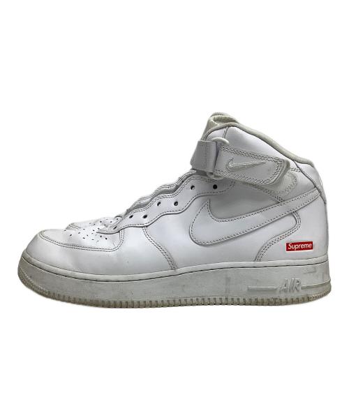 NIKE（ナイキ）NIKE (ナイキ) Supreme (シュプリーム) AIR FORCE 1 MID SP ホワイト サイズ:27.5cmの古着・服飾アイテム