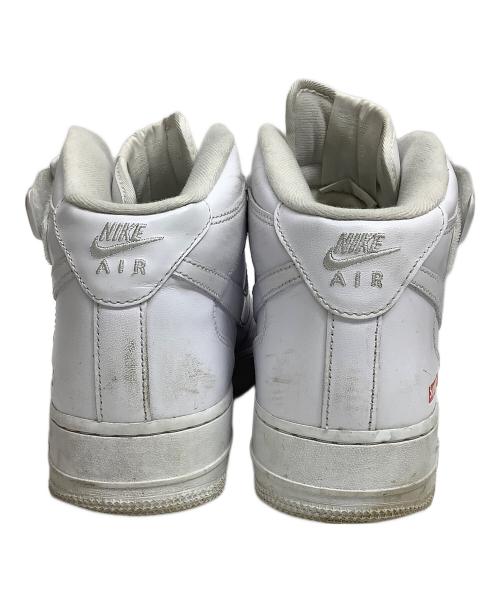 NIKE（ナイキ）NIKE (ナイキ) Supreme (シュプリーム) AIR FORCE 1 MID SP ホワイト サイズ:27.5cmの古着・服飾アイテム