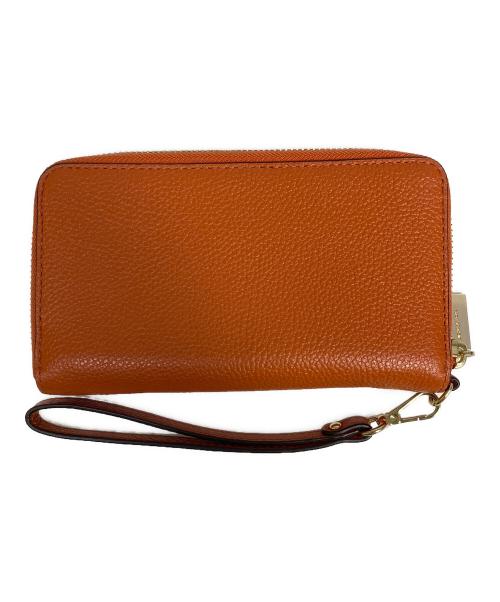 MICHAEL KORS（マイケルコース）MICHAEL KORS (マイケルコース) 長財布 オレンジの古着・服飾アイテム