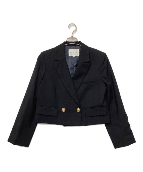 ARPEGE STORY（アルページュストーリー）Arpege story (アルページュストーリー) クロップドテーラードジャケット ネイビー サイズ:2の古着・服飾アイテム