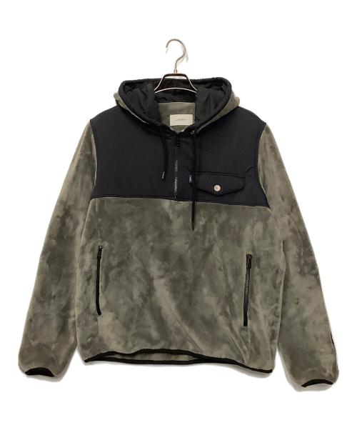 Seagreen（シーグリーン）Seagreen (シーグリーン) フリーススウェット グレー×ブラック サイズ:3の古着・服飾アイテム