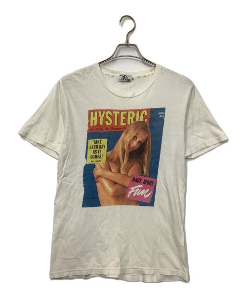 Hysteric Glamour（ヒステリックグラマー）Hysteric Glamour (ヒステリックグラマー) プリントTシャツ ホワイト サイズ:Mの古着・服飾アイテム