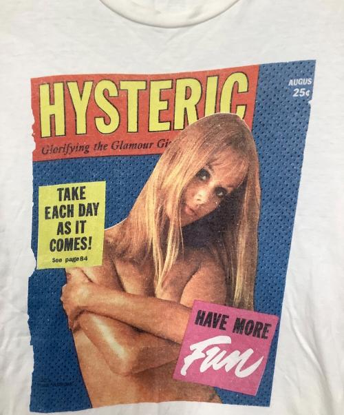 Hysteric Glamour（ヒステリックグラマー）Hysteric Glamour (ヒステリックグラマー) プリントTシャツ ホワイト サイズ:Mの古着・服飾アイテム