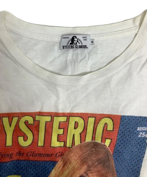 Hysteric Glamour（ヒステリックグラマー）Hysteric Glamour (ヒステリックグラマー) プリントTシャツ ホワイト サイズ:Mの古着・服飾アイテム