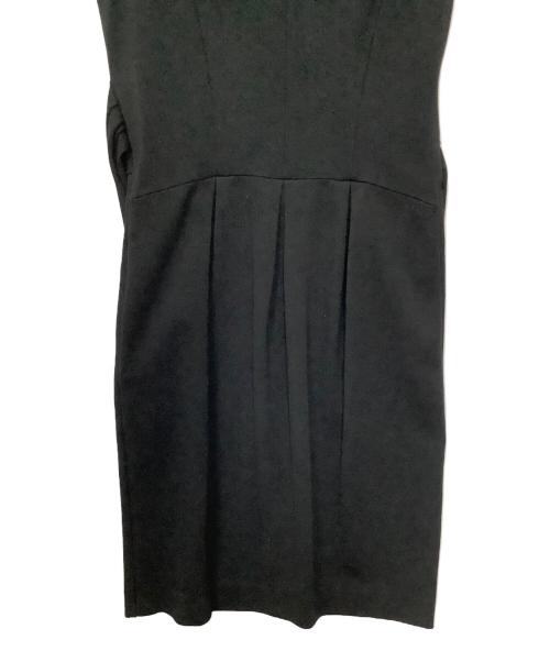 FOXEY NEWYORK（フォクシーニューヨーク）FOXEY NEWYORK (フォクシーニューヨーク) ノースリーブワンピース ブラック サイズ:40の古着・服飾アイテム