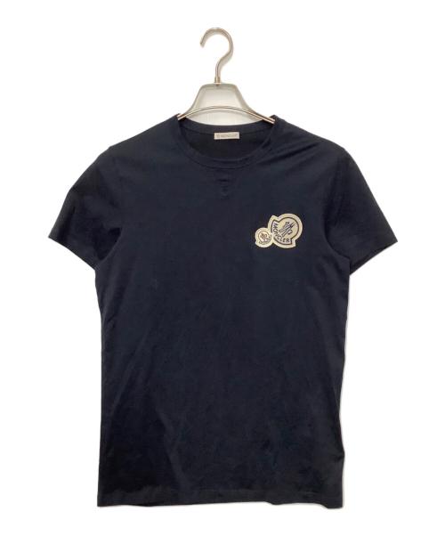 MONCLER（モンクレール）MONCLER (モンクレール) 半袖カットソー ネイビー サイズ:Sの古着・服飾アイテム