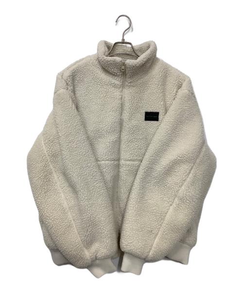 Calvin Klein Jeans（カルバンクラインジーンズ）Calvin Klein Jeans (カルバンクラインジーンズ) ボアジャケット ホワイト サイズ:Mの古着・服飾アイテム