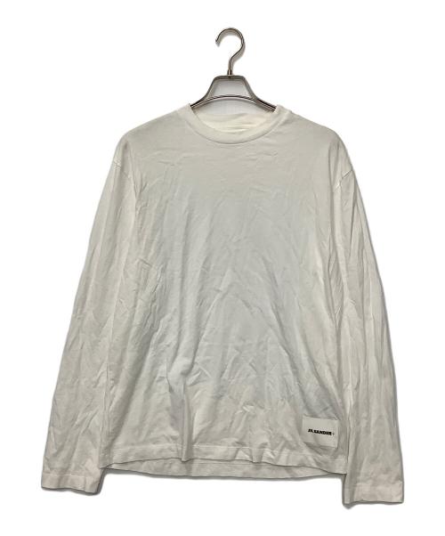 JIL SANDER（ジルサンダー）JIL SANDER (ジルサンダー) 長袖カットソー ホワイト サイズ:Mの古着・服飾アイテム