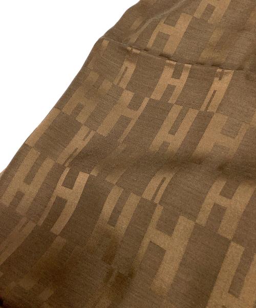 HERMES（エルメス）HERMES (エルメス) ストール ブラウンの古着・服飾アイテム