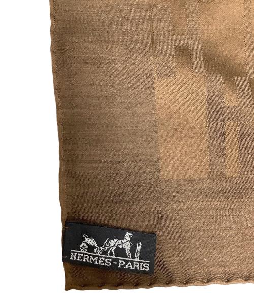 HERMES（エルメス）HERMES (エルメス) ストール ブラウンの古着・服飾アイテム
