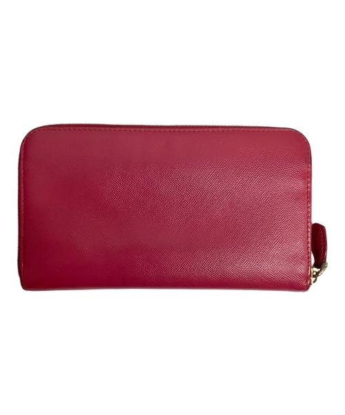 PRADA（プラダ）PRADA (プラダ) ラウンドファスナー財布 ピンクの古着・服飾アイテム