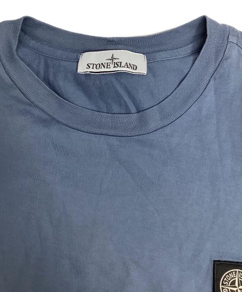 STONE ISLAND（ストーンアイランド）STONE ISLAND (ストーンアイランド) 半袖カットソー ブルー サイズ:XLの古着・服飾アイテム