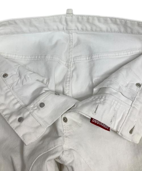 DSQUARED2（ディースクエアード）DSQUARED2 (ディースクエアード) ストレートパンツ ホワイト サイズ:44の古着・服飾アイテム