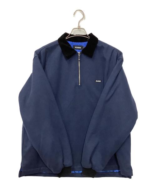 X-LARGE（エクストララージ）X-LARGE (エクストララージ) ハーフジップブルゾン ネイビー サイズ:Mの古着・服飾アイテム