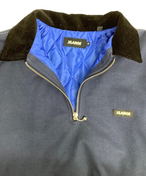 X-LARGE（エクストララージ）X-LARGE (エクストララージ) ハーフジップブルゾン ネイビー サイズ:Mの古着・服飾アイテム