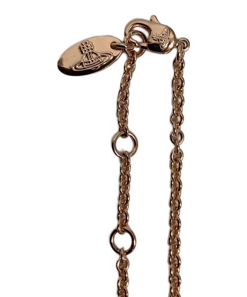 Vivienne Westwood（ヴィヴィアンウエストウッド）Vivienne Westwood (ヴィヴィアンウエストウッド) ネックレス ピンク×ゴールドの古着・服飾アイテム