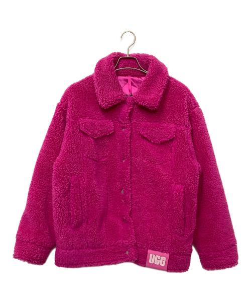 UGG（アグ）UGG (アグ) ボアジャケット ピンク サイズ:Mの古着・服飾アイテム
