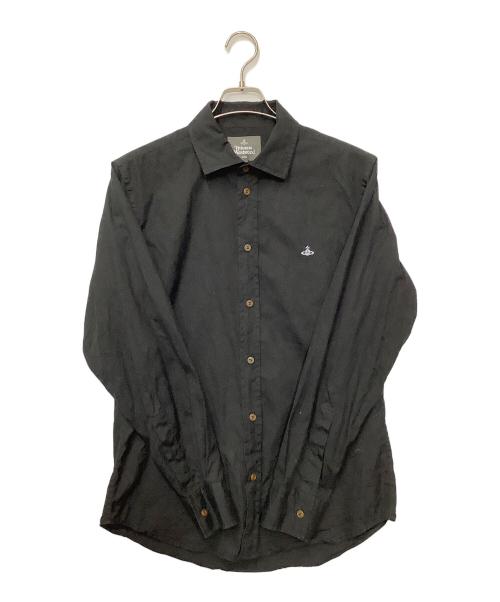 Vivienne Westwood（ヴィヴィアンウエストウッド）Vivienne Westwood (ヴィヴィアンウエストウッド) 長袖シャツ ブラック サイズ:48の古着・服飾アイテム