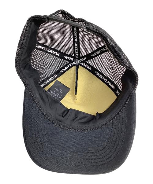 Hysteric Glamour（ヒステリックグラマー）Hysteric Glamour (ヒステリックグラマー) メッシュキャップ ブラック サイズ:FREEの古着・服飾アイテム