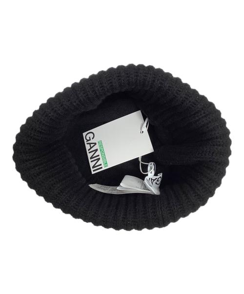 GANNI（ガニー）GANNI (ガニー) ニット帽 ブラック サイズ:ONE SIZE 未使用品の古着・服飾アイテム