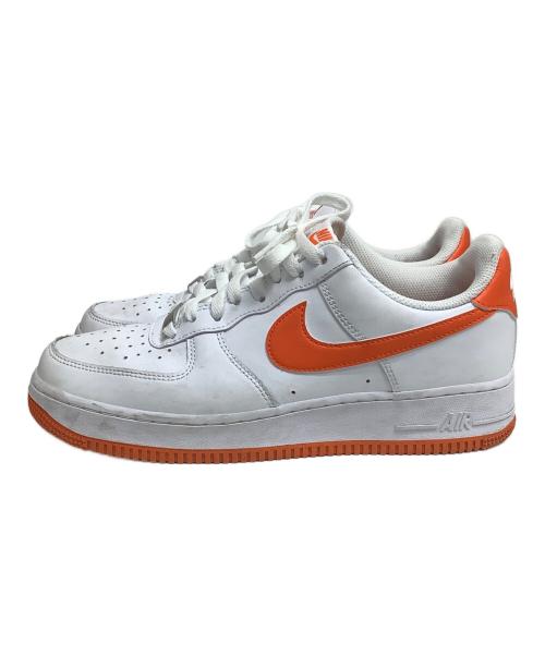 NIKE（ナイキ）NIKE (ナイキ) AIR FORCE 1 '07 ホワイト×オレンジ サイズ:27.5cmの古着・服飾アイテム