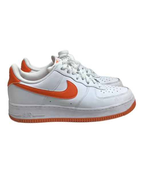 NIKE（ナイキ）NIKE (ナイキ) AIR FORCE 1 '07 ホワイト×オレンジ サイズ:27.5cmの古着・服飾アイテム
