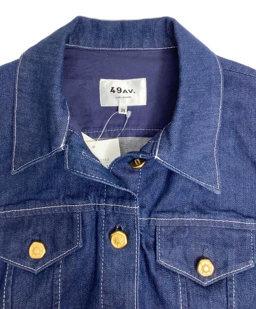 49AV junko shimada（フォーティーナインアベニュージュンコシマダ）49AV junko shimada (フォーティーナインアベニュージュンコシマダ) デニム切替ジャケット ブルー×ネイビー サイズ:38 未使用品の古着・服飾アイテム