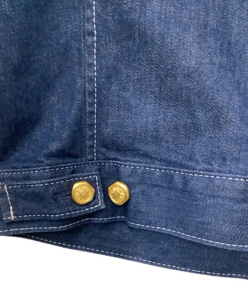 49AV junko shimada（フォーティーナインアベニュージュンコシマダ）49AV junko shimada (フォーティーナインアベニュージュンコシマダ) デニム切替ジャケット ブルー×ネイビー サイズ:38 未使用品の古着・服飾アイテム
