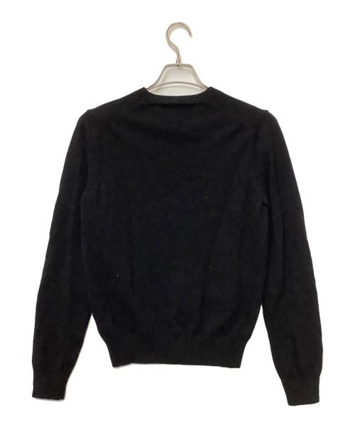 PLAY COMME des GARCONS（プレイコムデギャルソン）PLAY COMME des GARCONS (プレイコムデギャルソン) 薄手ニット ブラック サイズ:Lの古着・服飾アイテム