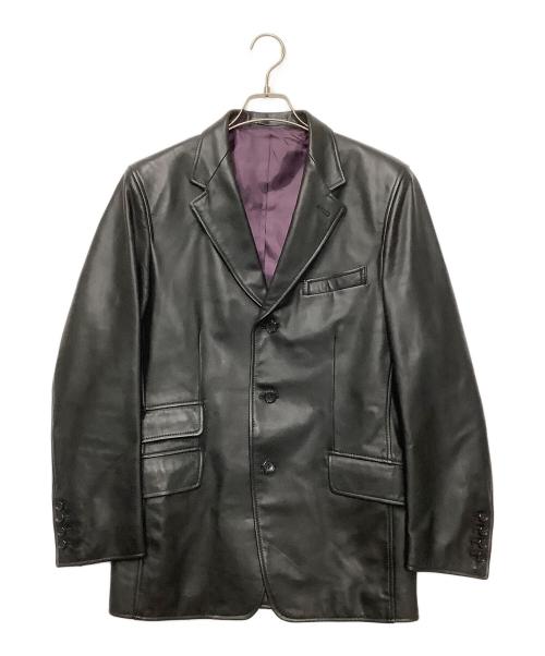 PAUL SMITH（ポールスミス）Paul Smith (ポールスミス) レザージャケット ブラック サイズ:Lの古着・服飾アイテム