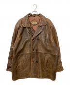 WILD ARMORワイルドアーマー）の古着「ラムレザージャケット」｜ブラウン
