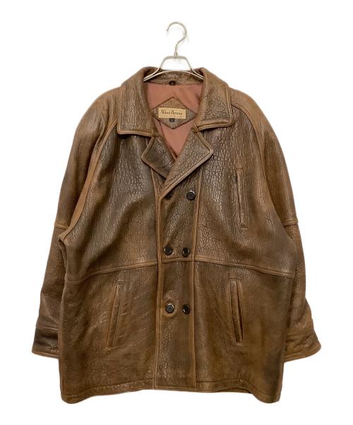 WILD ARMOR（ワイルドアーマー）Wild Armor (ワイルドアーマー) ラムレザージャケット ブラウン サイズ:LLの古着・服飾アイテム