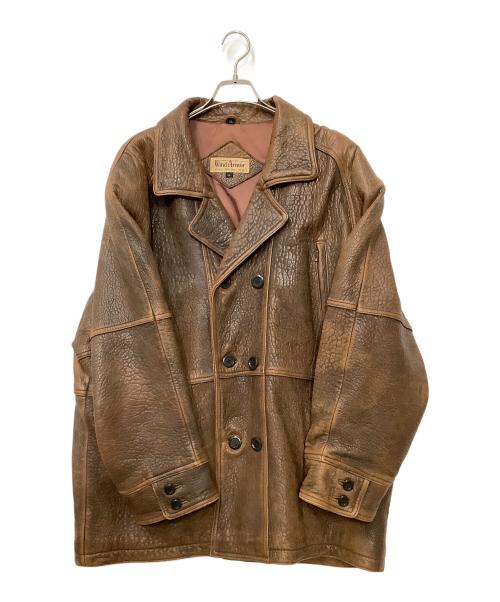 WILD ARMOR（ワイルドアーマー）Wild Armor (ワイルドアーマー) ラムレザージャケット ブラウン サイズ:LLの古着・服飾アイテム