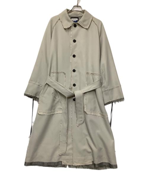MAISON SPECIAL（メゾンスペシャル）MAISON SPECIAL (メゾンスペシャル) プライムオーバー カットオフ ステンカラーコート グレー サイズ:Mの古着・服飾アイテム