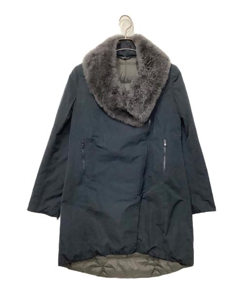 BRUNELLO CUCINELLI（ブルネロクチネリ）BRUNELLO CUCINELLI (ブルネロクチネリ) ファーダウンジャケット ネイビー サイズ:42の古着・服飾アイテム