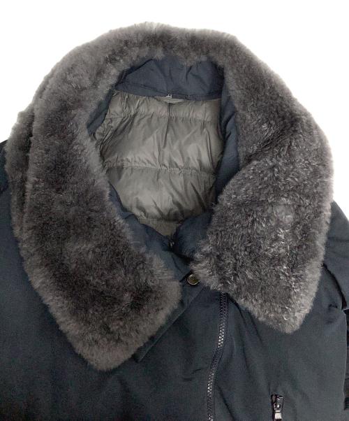 BRUNELLO CUCINELLI（ブルネロクチネリ）BRUNELLO CUCINELLI (ブルネロクチネリ) ファーダウンジャケット ネイビー サイズ:42の古着・服飾アイテム