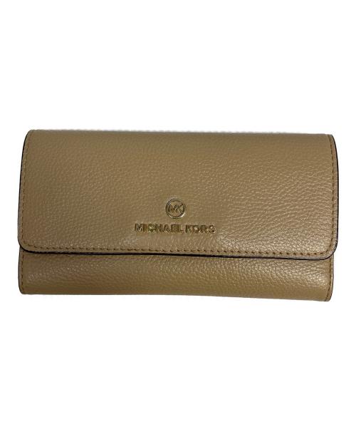 MICHAEL KORS（マイケルコース）MICHAEL KORS (マイケルコース) 長財布 ベージュの古着・服飾アイテム