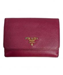 PRADA（プラダ）の古着「2つ折り財布」｜ピンク
