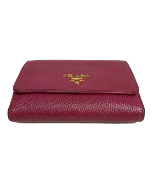 PRADA（プラダ）PRADA (プラダ) 2つ折り財布 ピンクの古着・服飾アイテム
