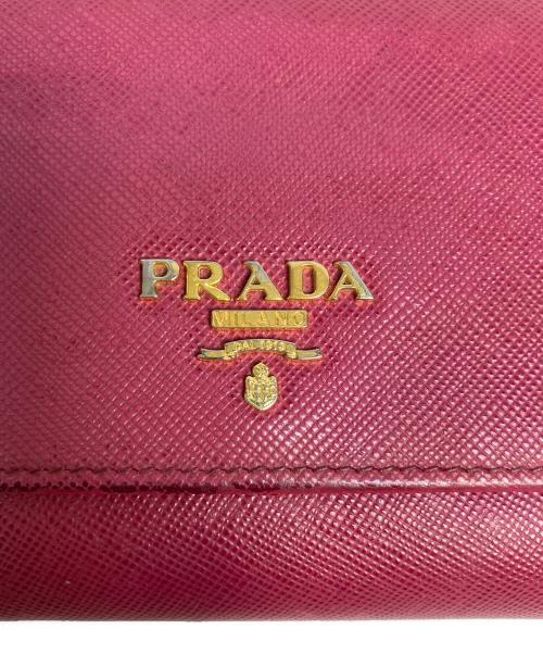 PRADA（プラダ）PRADA (プラダ) 2つ折り財布 ピンクの古着・服飾アイテム