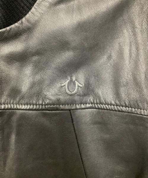TRUE RELIGION（トゥルー レリジョン）TRUE RELIGION (トゥルー レリジョン) レザージャケット ブラック サイズ:Mの古着・服飾アイテム