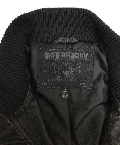 TRUE RELIGION（トゥルー レリジョン）TRUE RELIGION (トゥルー レリジョン) レザージャケット ブラック サイズ:Mの古着・服飾アイテム