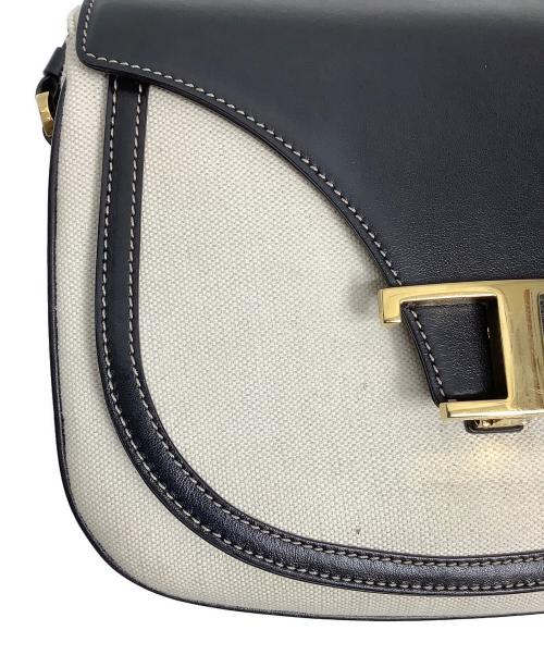 TOD'S（トッズ）TOD'S (トッズ) ショルダーバッグ ブラック×アイボリー サイズ:FREEの古着・服飾アイテム