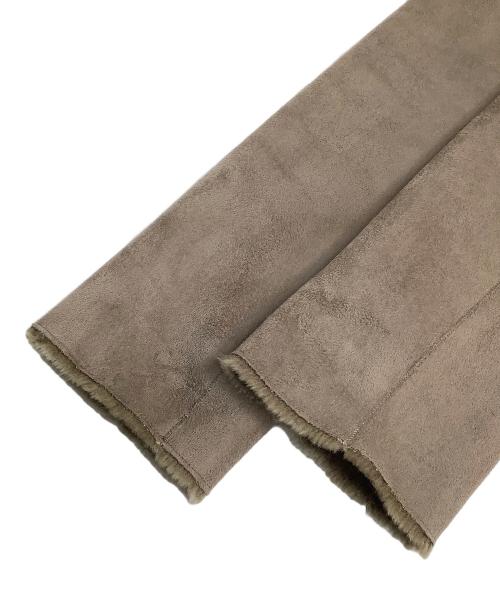 URBAN RESEARCH（アーバンリサーチ）URBAN RESEARCH (アーバンリサーチ) フェイクムートンノーカラーコート ブラウン サイズ:36の古着・服飾アイテム