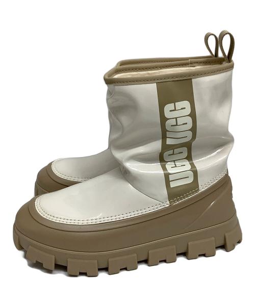 UGG（アグ）UGG (アグ) レインブーツ アイボリー×ブラウン サイズ:24の古着・服飾アイテム