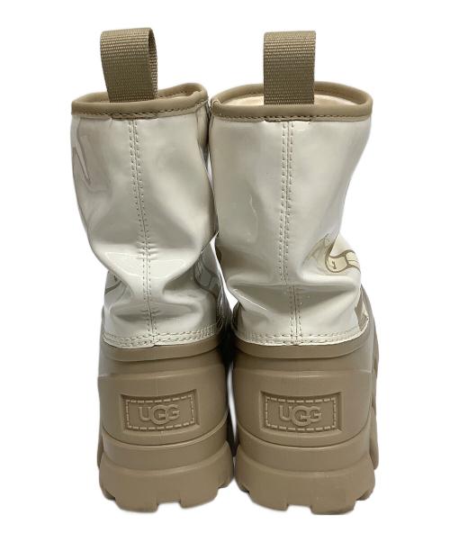 UGG（アグ）UGG (アグ) レインブーツ アイボリー×ブラウン サイズ:24の古着・服飾アイテム