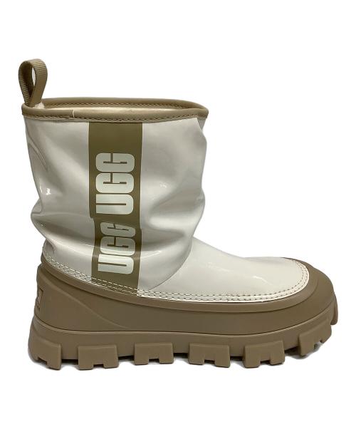 UGG（アグ）UGG (アグ) レインブーツ アイボリー×ブラウン サイズ:24の古着・服飾アイテム